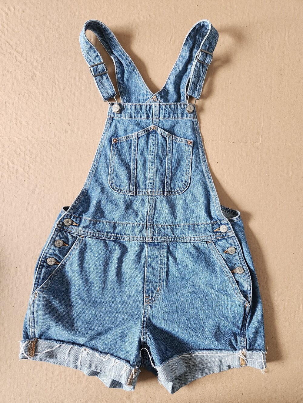 Old Navy Light Blue Denim Short Overalls